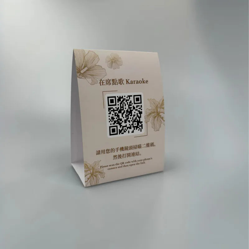 雙面枱展示卡tentcard